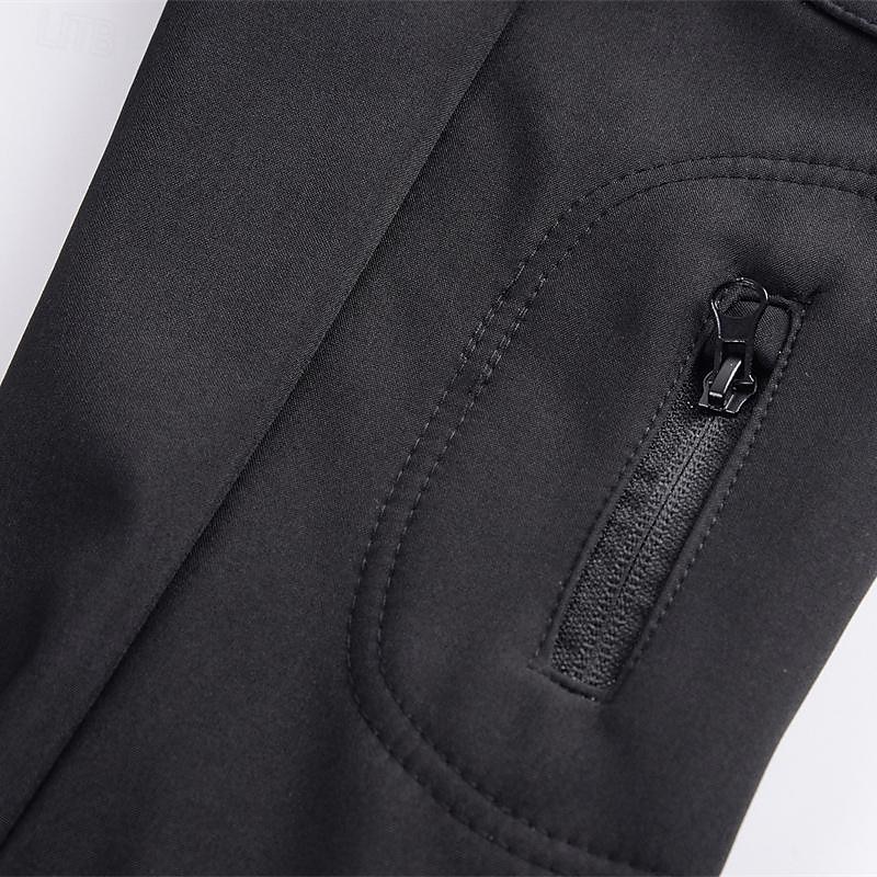 Herren Soft Shell Jacke Wanderjacke Draussen Farbblock Windundurchlässig Wasserdicht Windbreaker-Jacke Reisen Schwarz Tarnung Grün 2025 - $55.99 –P10