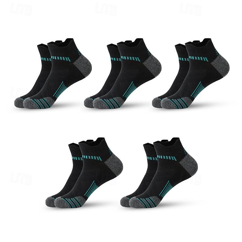 Miesten 5 Parit Monipakkaus Sukat Juoksusukat Vapaa-ajan sukat Musta Valkoinen Väri Väripalikka Urheilu ja ulkoilu Päivittäin Loma Perus Ohut Kesä Kevät Muoti Vapaa-aika 2026 - $10.49 –P3
