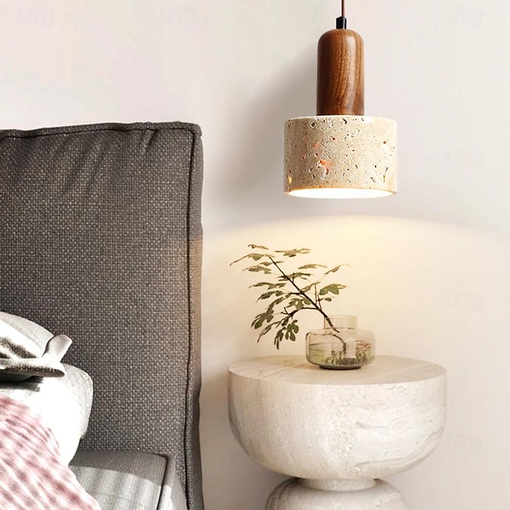 lampada a sospensione a led bianco caldo 12 cm 1 luce nordico in metallo e26/e27 plafoniera in stile giapponese stile wabi-sabi regolabile in altezza per isola cucina sala da pranzo camera da letto del 2025 a $84.99 –P6