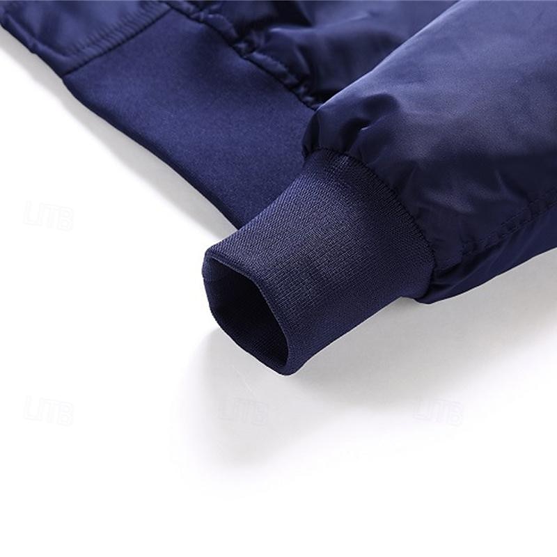Herren Bomberjacke übergangsjacke Ausgehen Tasche Frühling & Herbst Einfach Klassisch Stehkragen Regulär Schwarz Gelb Rot Königliches Blau Hellgrau Jacken 2025 - $47.99 –P18