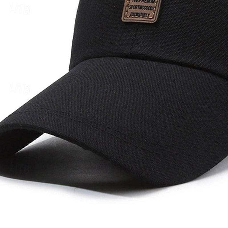 Herren Cap Basecap Sonnenhut Kappe Schwarz Rote Polyester Modisch Brautkleider schlicht Strasse Täglich Buchstabe Einstellbar Sonnenschutz Atmungsaktiv 2025 - $2.99 –P8