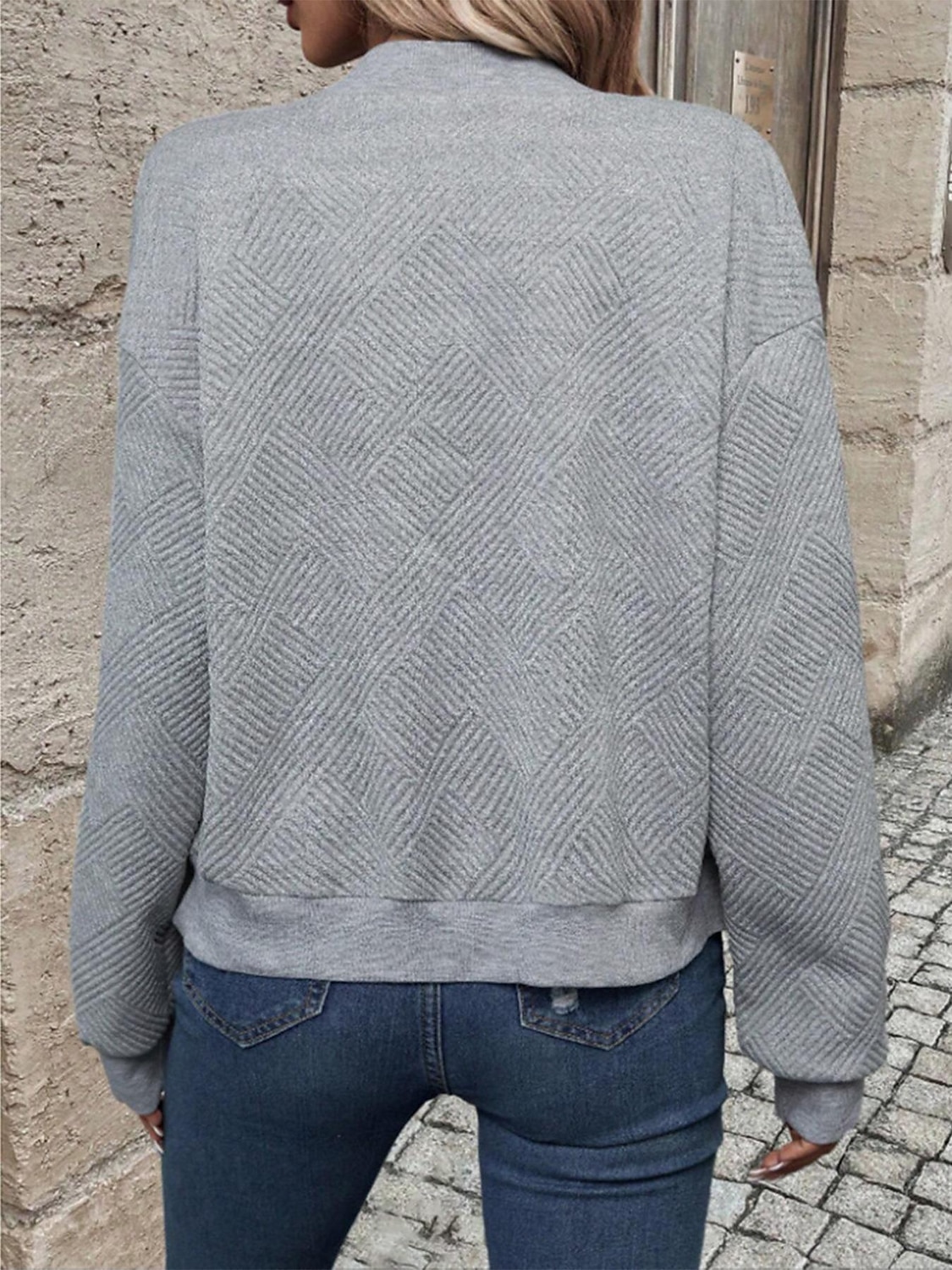 Dam Vardaglig jacka Utomhus Gata Dagligen Höst Vinter Normal Täcka Normal Vindtät Håller värmen Andningsfunktion Stylish Nutida Ledigt Jacka Långärmad Slät Blixtlås i fullängd Svart Vit Grå 2025 - $39.99 –P12
