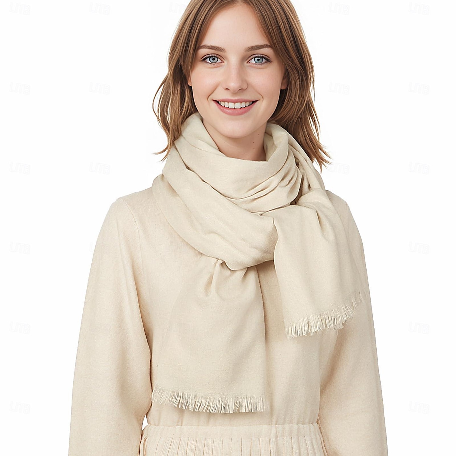 châle enveloppements pour femmes pashmina châles et enveloppements pour robes de soirée grande écharpe douce écharpe d'hiver châle de mariage de 2025 ? $23.99 –P4