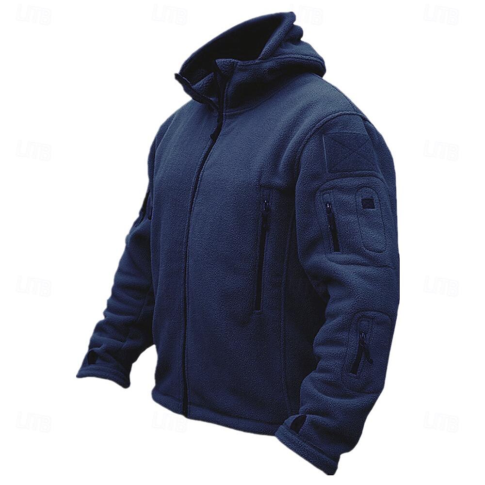 Hombre Chaqueta de lana para senderismo Algodón Invierno Al aire libre Templado Suave Cómodo Chaqueta táctica cálida Chaqueta deportiva de forro polar con capucha Chaqueta de aventura de invierno 2025 - $27.99 –P6