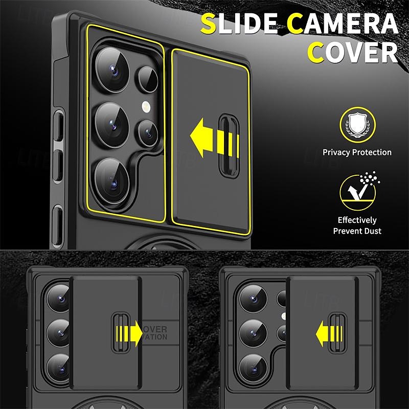 Phone Case For S24 S23 S22 S21 Ultra Plus A14 A54 A13 S20 FE Back Cover Ring Holder Shockproof PC 2025 - $14.99 –P6