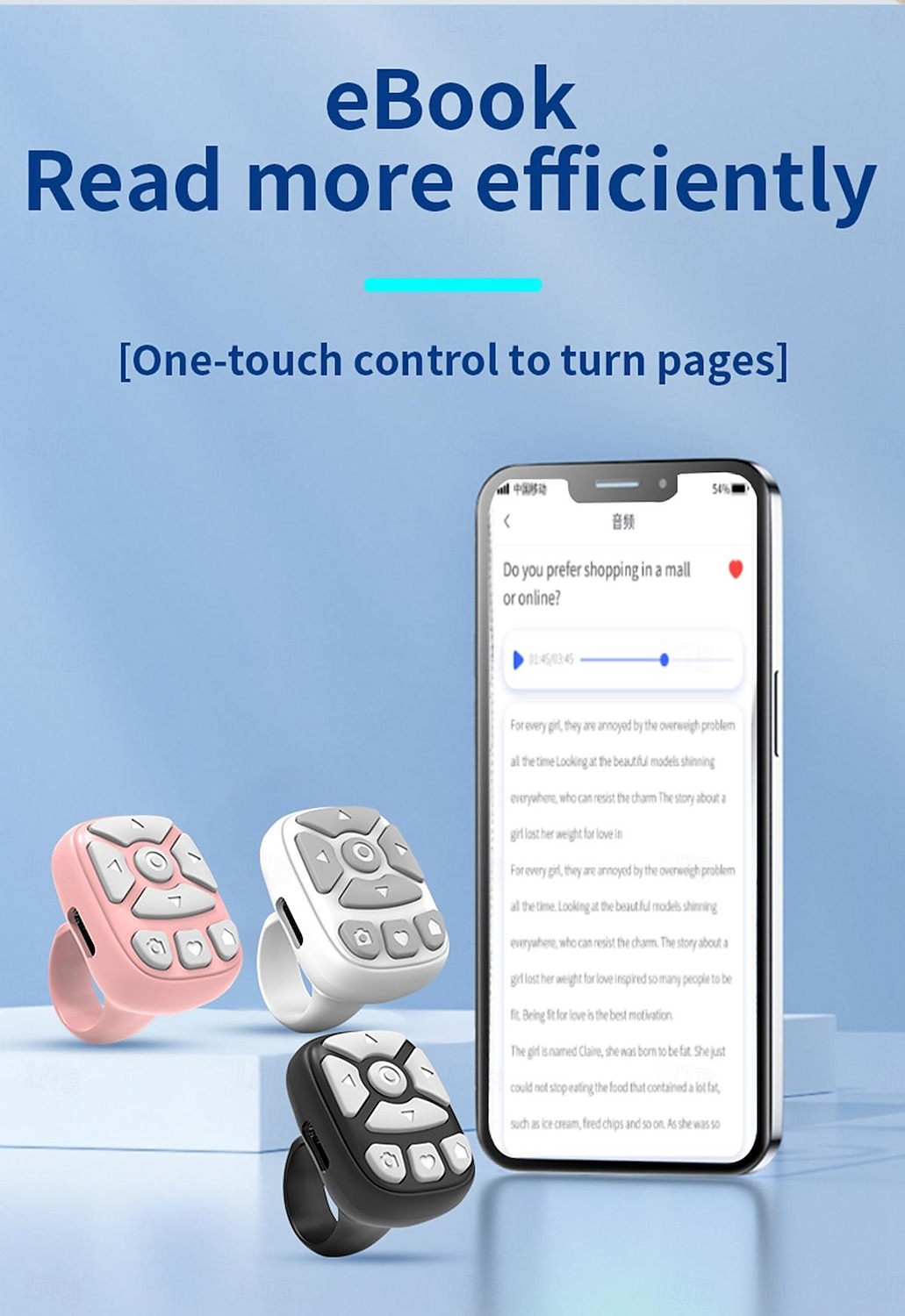 S22 Portable Smart Wireless wireless Ring Remote Control Wireless Selfie Distance Smart Finger Ring Remote Control 2025 - $15.99 –P8