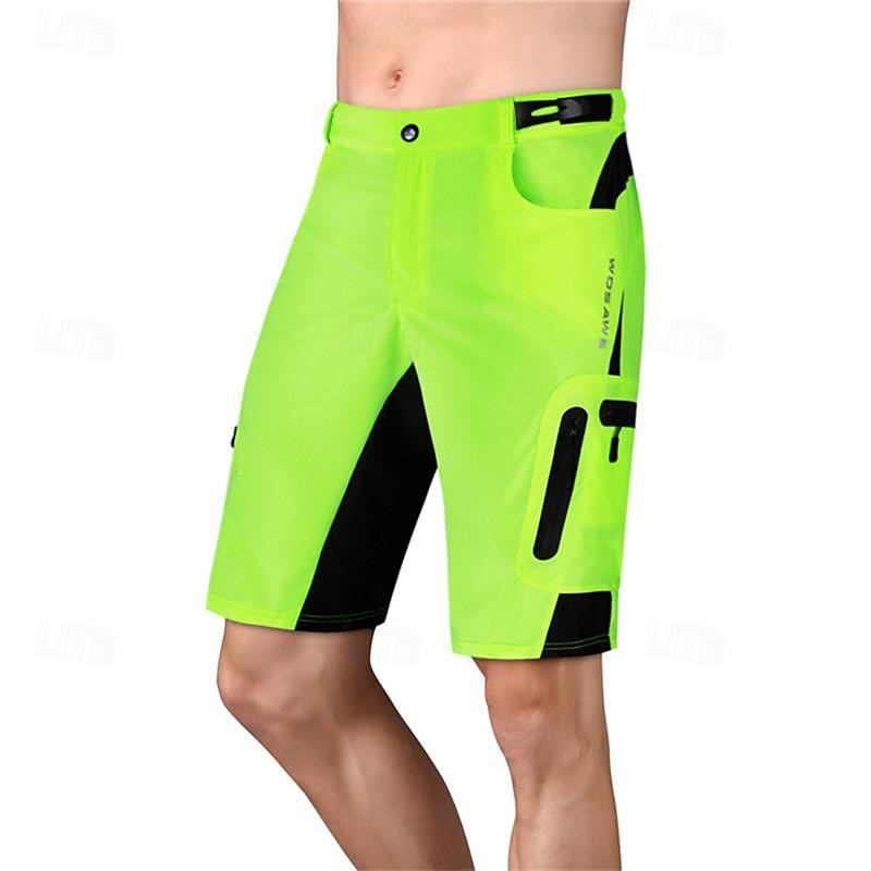 WOSAWE Herr Cykelshorts Cykel Shorts Smal passform sporter Andningsfunktion Snabb tork Hög Elasisitet Bekväm Svart Rosa Kläder Cykelkläder 2025 - $47.99 –P17