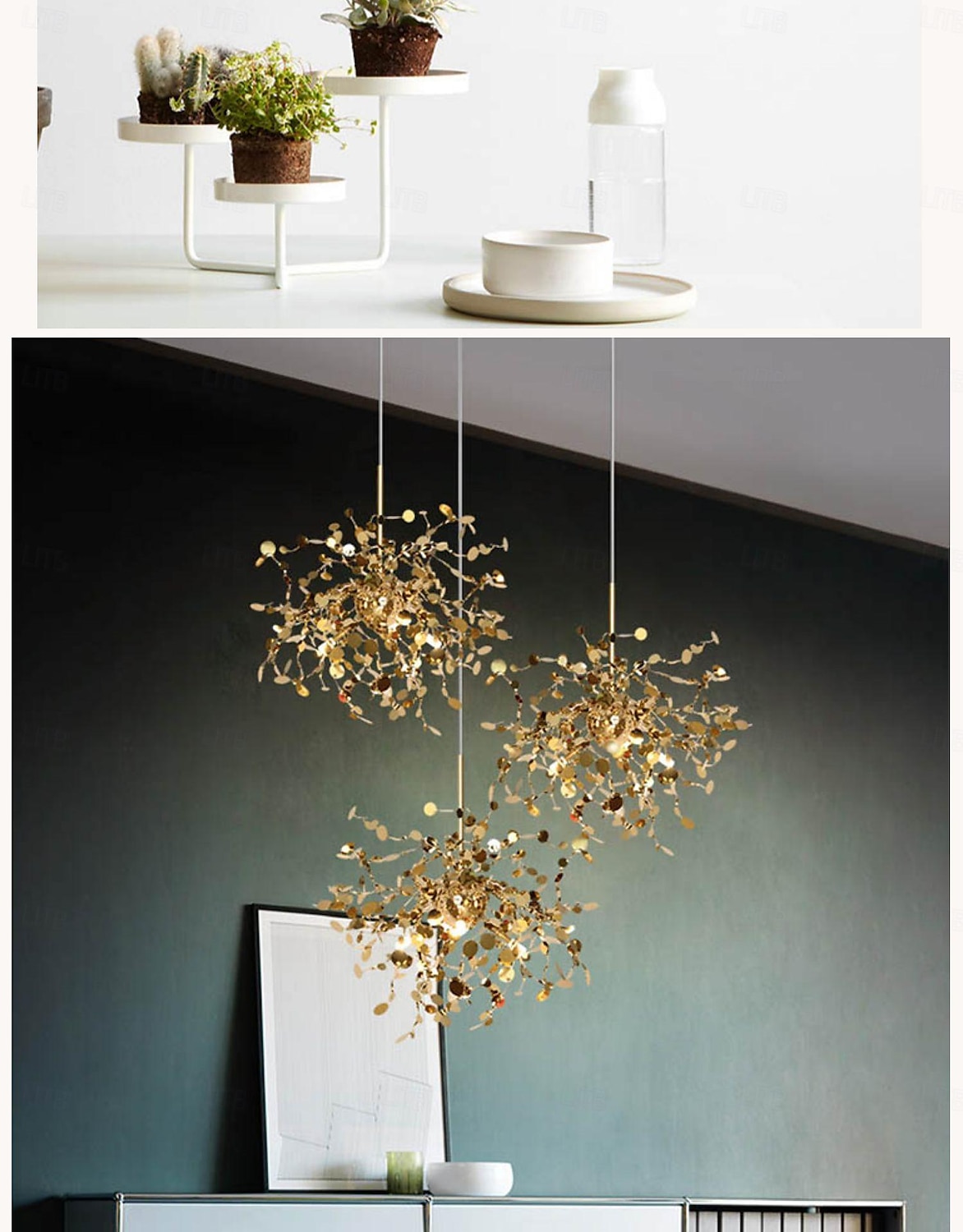 3-Light 40 cm Design unico Luci Pendenti Acciaio inossidabile Stile nordico 110-120V 220-240V del 2025 a $126.99 –P3