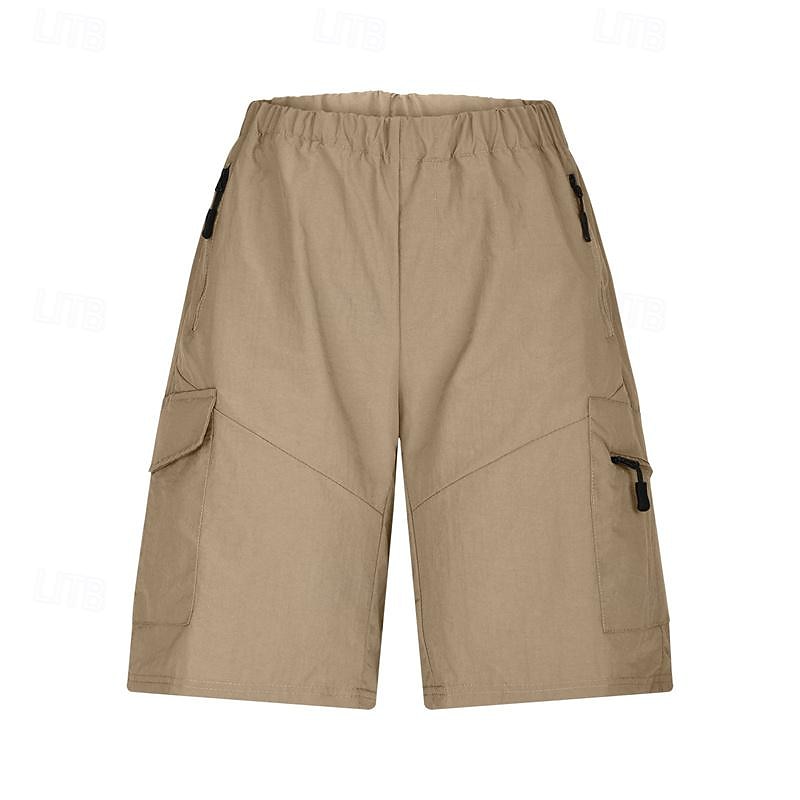 Ανδρικά Σορτς φορτίου Pantaloni Scurți de Drumeție Τακτικό σορτς Στρατιωτικό Εξωτερική Κανονικό Αδιάβροχη Γρήγορο Στέγνωμα Κοντά Παντελονάκια Ελαστική μέση Μαύρο Πράσινο Χακί 2025 - $22.99 –P8