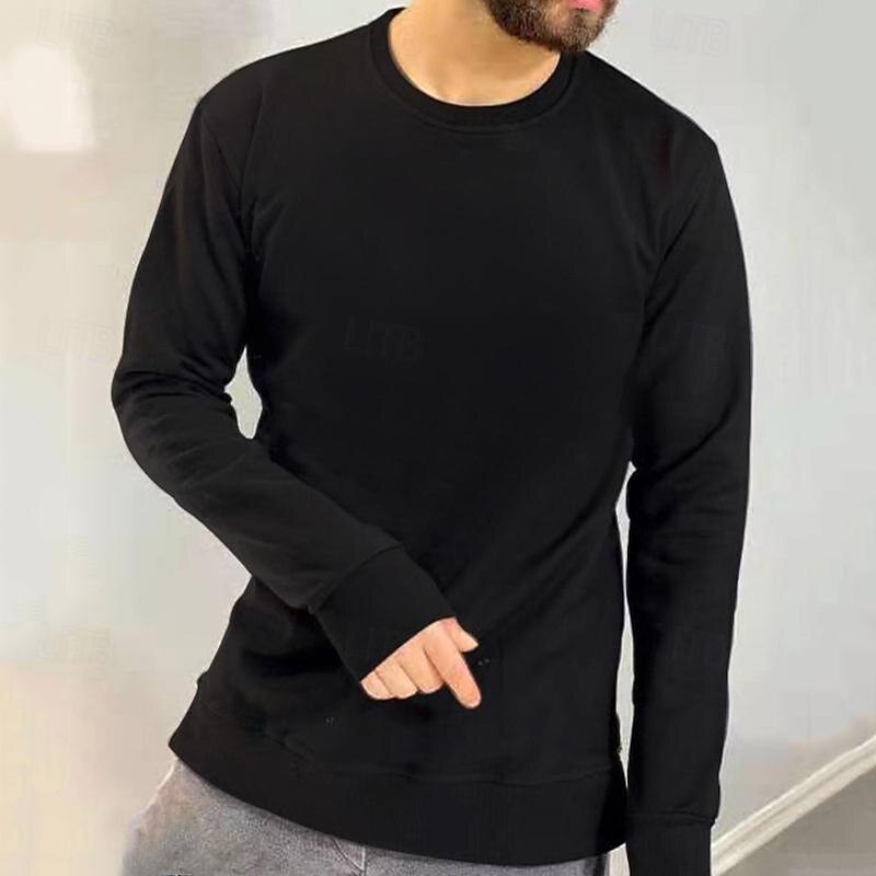 Pánské Mikina Světle šedá Světle modrá Tričkový Bez vzoru Denní Sporty a outdoor Dovolená Šik ven Základní Na běžné nošení Jaro & podzim Oblečení Mikiny s kapucí Mikiny Dlouhý rukáv 2026 - $13.49 –P17