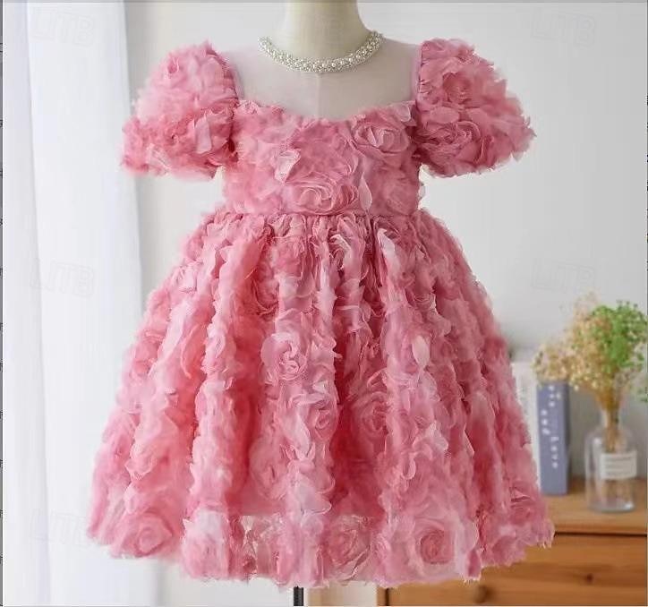 Toddler Girls' Party Dress Sequin Sleeveless Performance Mesh Cute Princess Polyester Above Knee Sheath Dress Tulle Dress Summer Spring Fall 3-7 Years Pink Mint Green Purple 2025 - $78.99 –P1