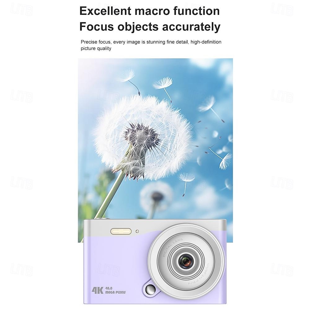 High definition anti shake 6800W true 4K high-definition digital student camera 16x zoom camera and video recorder 2025 - $56.99 –P8
