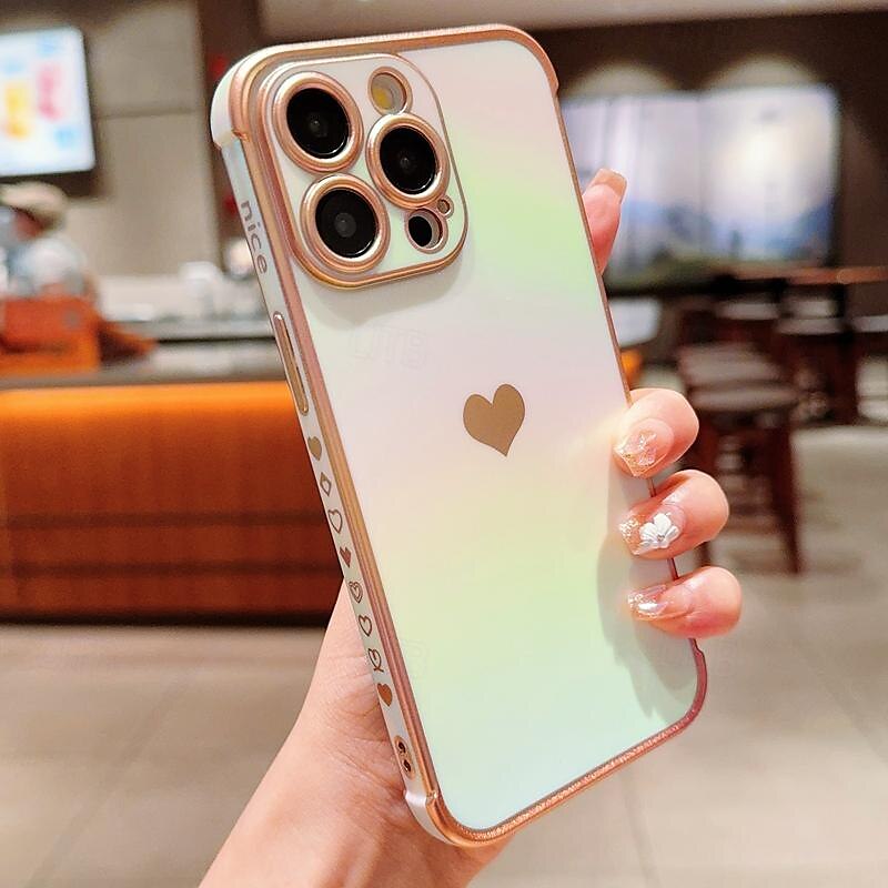 телефон Кейс для Назначение айфон 16 Айфон 15 Про Макс Плюс iPhone 14 13 12 11 Pro Max Plus Кейс на заднюю панель Блеск Блеск Блестящий Защита от удара ТПУ Покрытие 2025 - $15.99 –P15