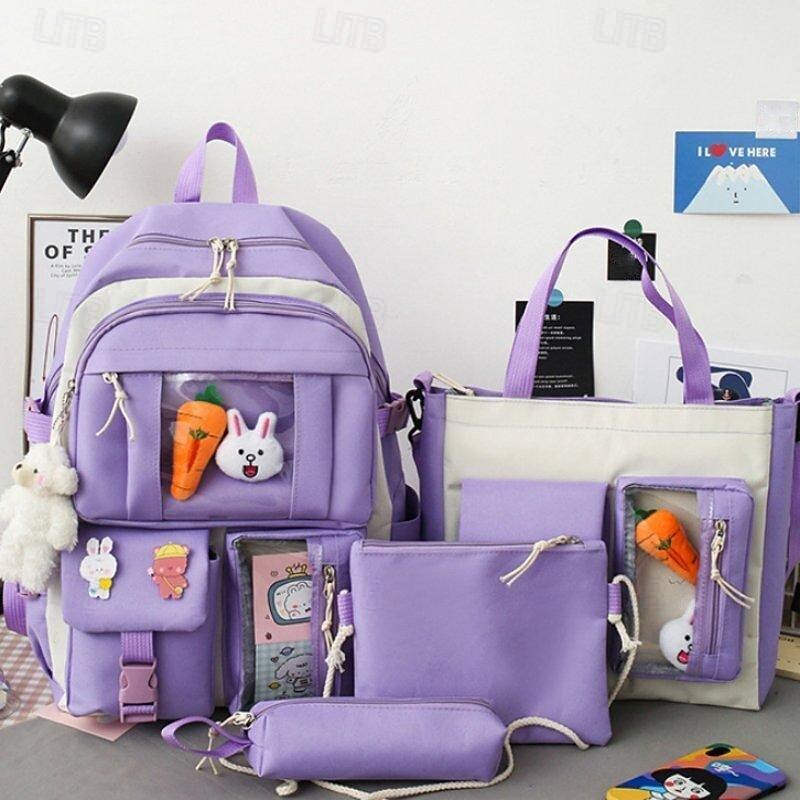 zaini cartoon per zaini scolastici set con tote bag borsa a tracolla astuccio zaino per ragazze regali per il ritorno a scuola del 2025 a $31.99 –P8