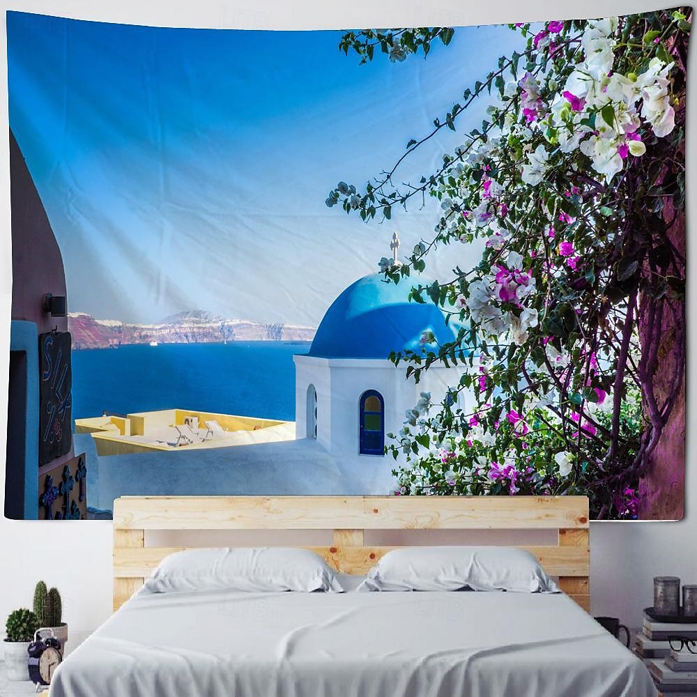 natt byutsikt hengende billedvev veggkunst stor billedvev veggmaleri dekor fotografi bakteppe teppe gardin hjem soverom stue dekorasjon 2025 - $16.99 –P3