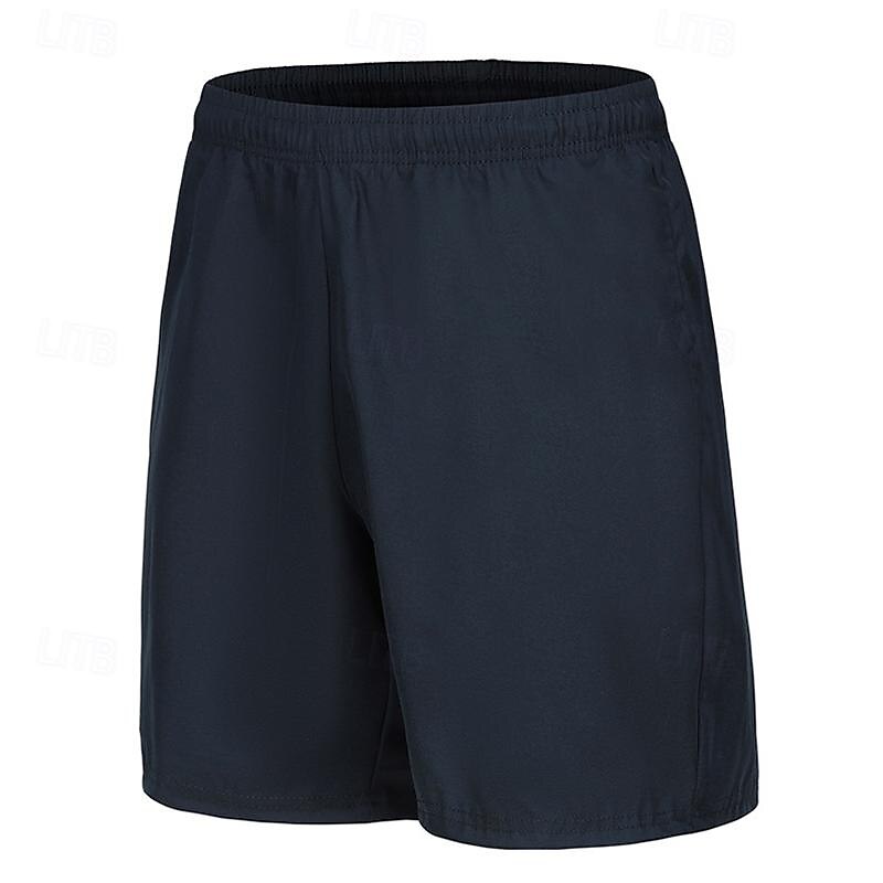 Hombre Pantalones cortos de sudor Pantalón corto Pantalones cortos de verano Bolsillo Cintura elástica Plano Comodidad Corto Deporte Diario Noche Moda Casual Negro Azul Real Microelástico 2025 - $10.99 –P8