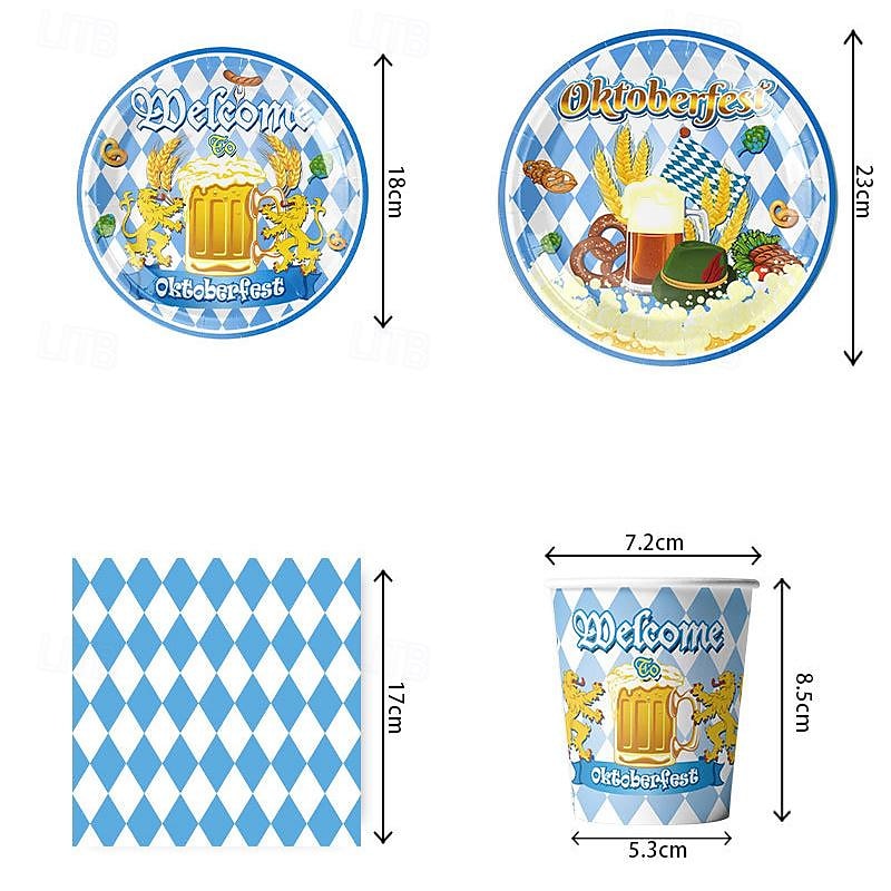 100 Count Paper Plates 7 inche OR 9 inche Dinner Paper Plates Dessert Paper Plates Ideal for oktoberfest oktoberfest theme Dinner and Dessert Plates 2025 - $19.49 –P10