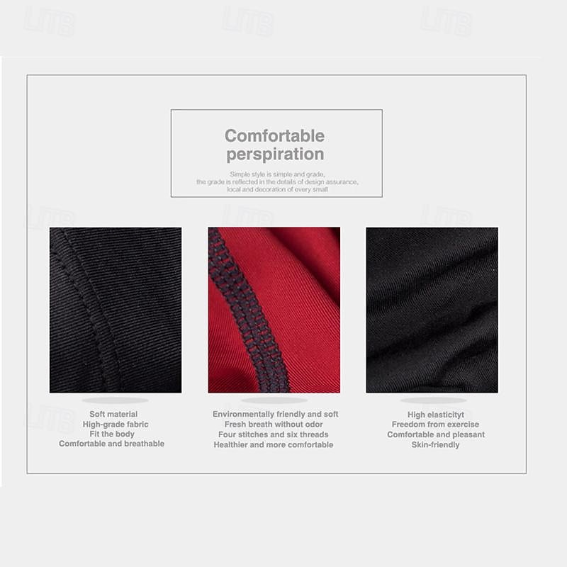 Men's Compression Shirt Athletic Shirt Gym Shirt Fitness Shirt Short Sleeve Tee Tshirt Casual Athleisure Breathable Quick Dry Soft Fitness Gym Workout Running Sportswear Activewear Black White Red 2025 - $12.39 –P12
