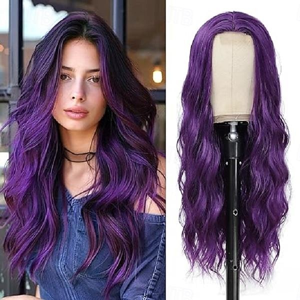 Peruca Loira - Perucas Longas e Onduladas para Mulheres com Parte Central Sem Renda Peruca Sintética Cacheada Natural de 26 polegadas Fiber Resistente ao Calor para Uso Diário e Festas de Halloween de 2026 por $18.99 –P2