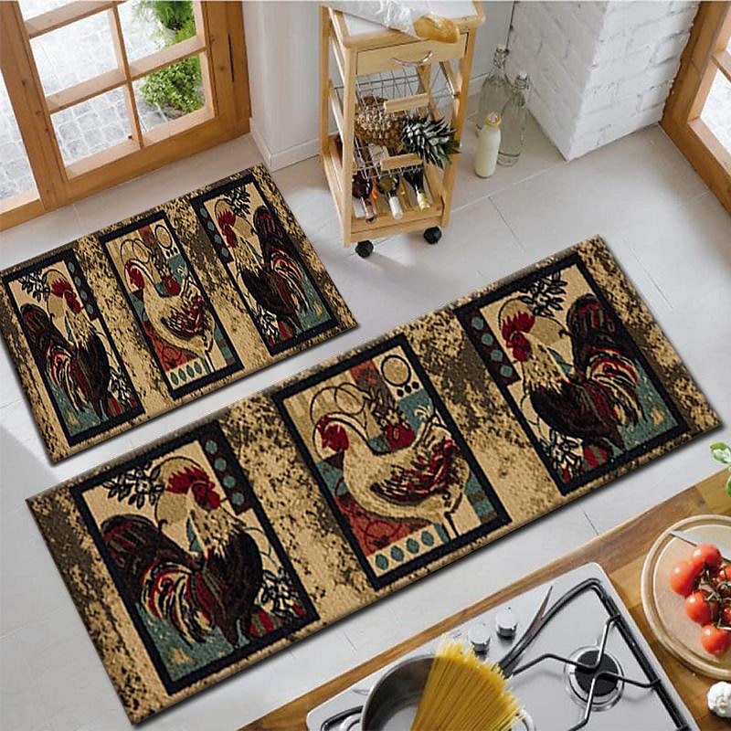 farma kuře kobereček kuchyňská podložka protiskluzová olejivzdorná podložka do obývacího pokoje koberec vnitřní venkovní podložka ložnice výzdoba koupelna podložka vchod kobereček podložka pod dveře 2025 - $15.99 –P10