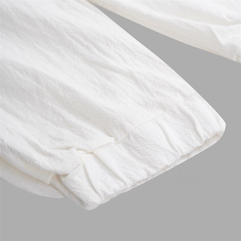 Homens Corredor Calças de linho Calças Calça verão Com Cordão Cintura elástica Tecido Conforto Respirável Diário Praia Moda Roupa de rua ダークカーキ Preto Micro-Elástica de 2025 por $25.99 –P5