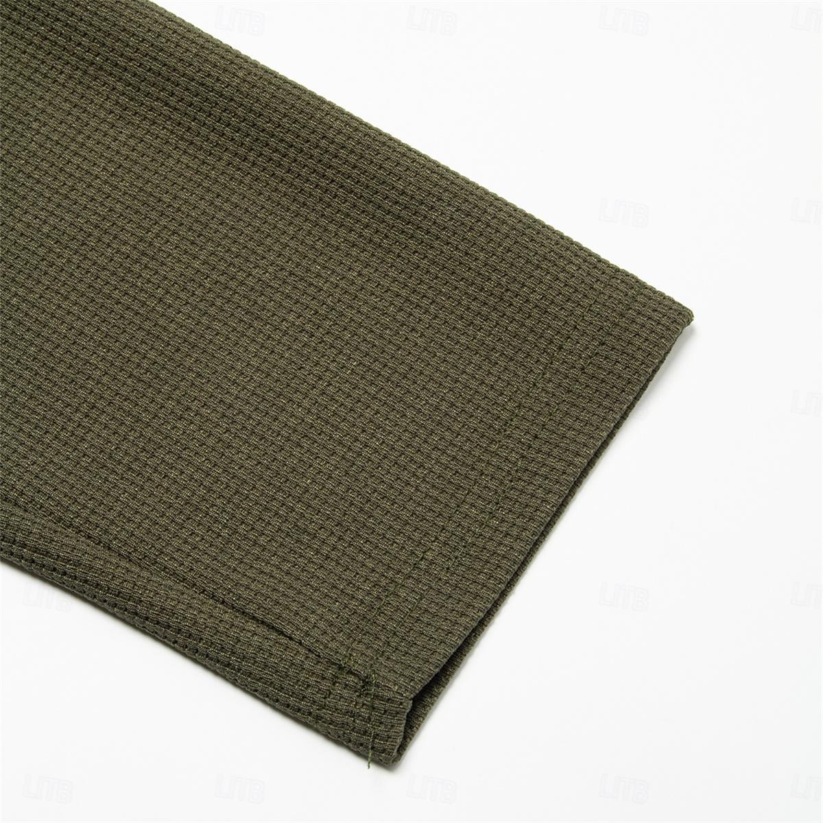 Per uomo Camicia a nido d'ape Maglietta Maglia Mezza Zip Camicia a Maniche Lunghe Manica Lunga Zip a un quarto Autunno Primavera & Autunno Blocco di colori Moda Designer Essenziale Patchwork 2 Pezzi del 2025 a $37.99 –P12