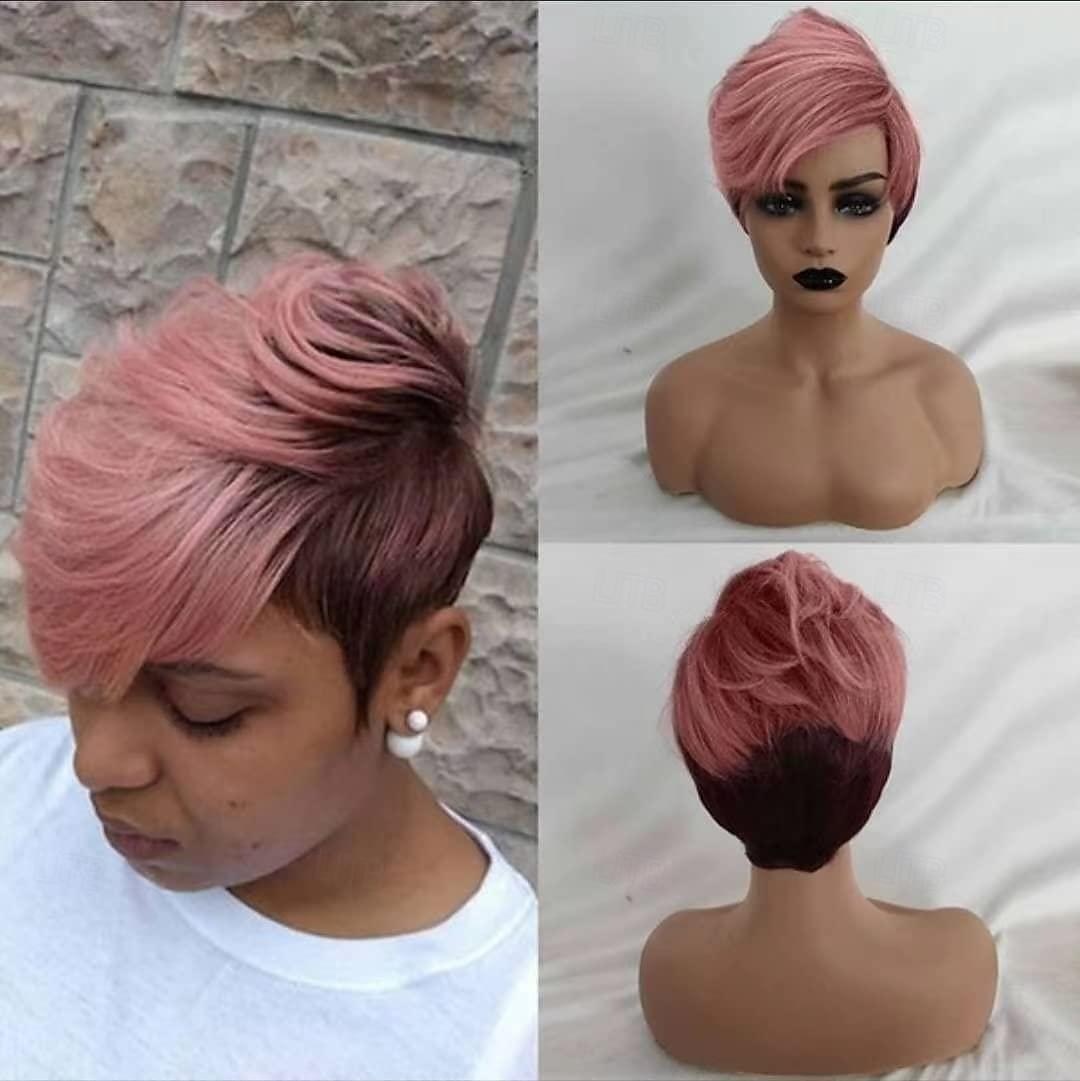 Kurze Pixie Schnitt Haarperücke Kurze Frisuren Synthese Perücken für Frauen Beliebte Modeperücken Hitzeresistent Halloween Cosplay Party Perücken 2025 - $17.99 –P1