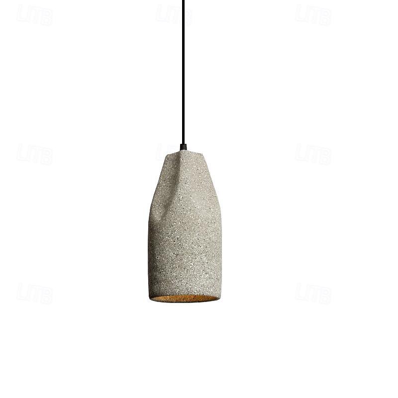Lampadari A Sospensione A Led E27 Con Finitura In Terrazzo Industriale Lampada A Sospensione Color Cemento Lampada A Sospensione Con Paralume In Vetro Trasparente Per Ingresso Rustico, Sala Da Pranzo, del 2025 a $109.99 –P3