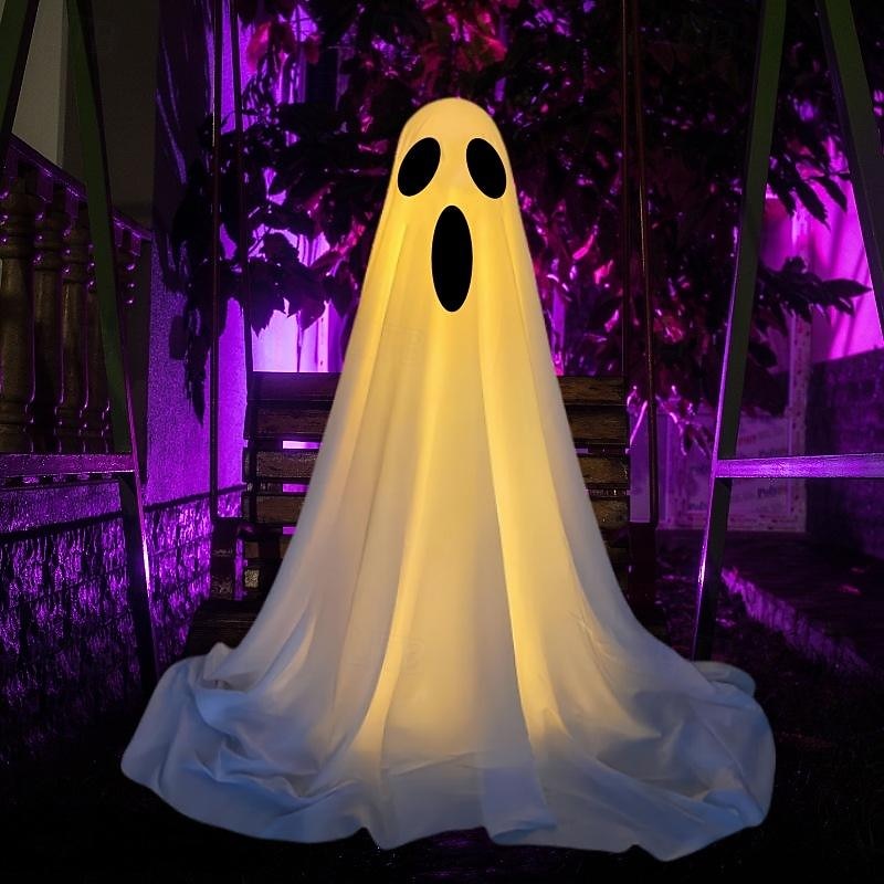 Halloween Decorations Lighted Ghosts Outdoor Decoration Lights Yard Halloween Standing Ghost Lights Battery Operated Porch for Patio Spooky Atmosphere Decorations 1pc 2026 - $30.99 –P14