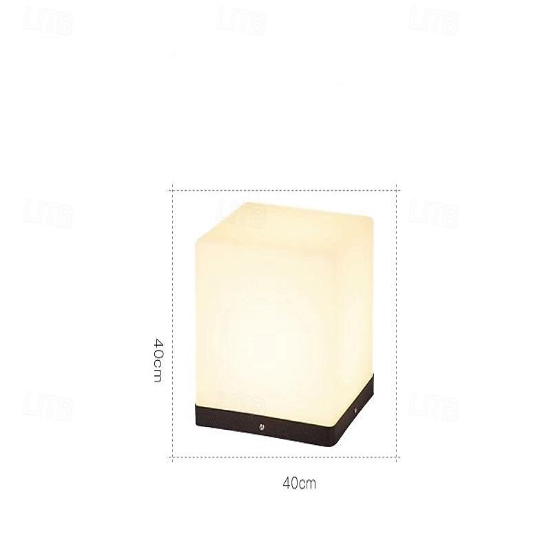 LED Outdoor Wall Lights Warm White 20/25/30/40cm Garden Post Patio Light Outdoor Square Pillar Lamp Simplicity IP54 Waterproof Garden Yard Pillar Lamps 3000K 2026 - $241.19 –P5