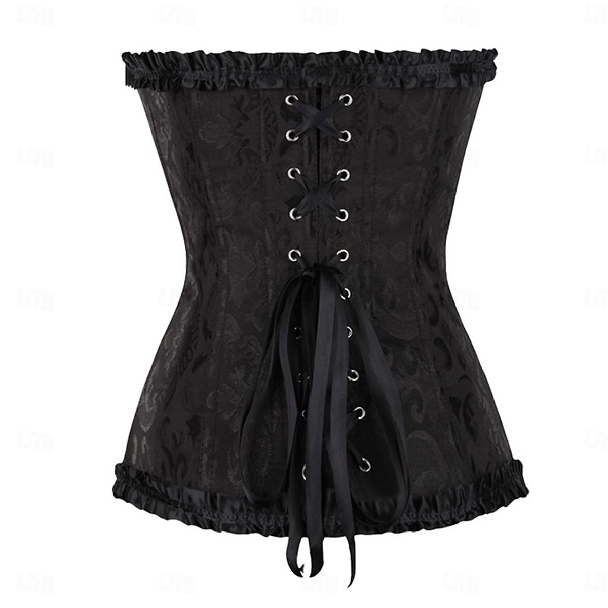 corsetti modellanti da donna in tinta unita punk&amp;gotico carnevale data club pizzo traspirante bandeau manica corta estate primavera casa abiti del 2026 a $32.99 –P9