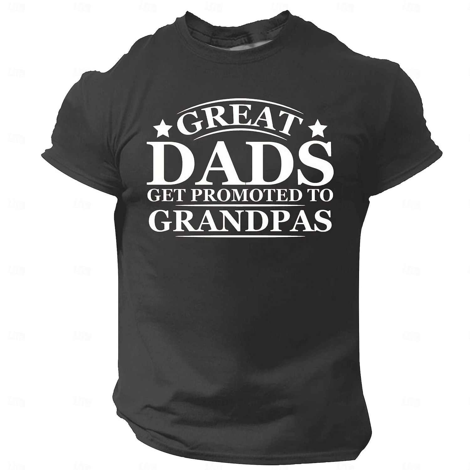 Men's 'Great Dads Get Promoted To Grandpas' T-Shirt, Funny Family Graphic Tee for Grandpa & Dad Gifts 2026 - $19.49 –P5