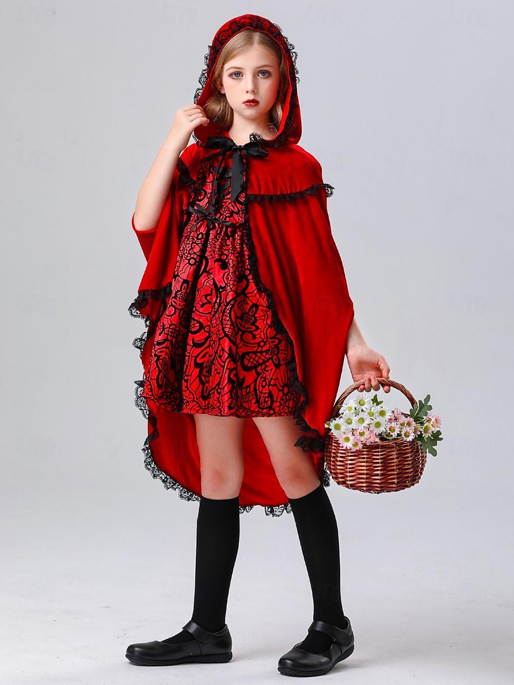 Filmové a TV kostýmy Červená Karkulka Šaty Cosplay kostým Dětské Dívčí Filmové a TV kostýmy Cosplay Lolita Párty Festival Vánoce Plesová maškaráda Mardi Gras Jednoduchý karnevalový kostým 2025 - $45.99 –P6