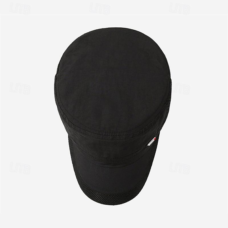 Bărbați Bască Flat Palarie de soare Căciulă de camioner Negru Albastru Intens Poliester Plasă Peteci Modă Casual Stradă Zilnic Simplu Ajustabile Cremă Cu Protecție Solară Respirabil 2025 - $6.49 –P6