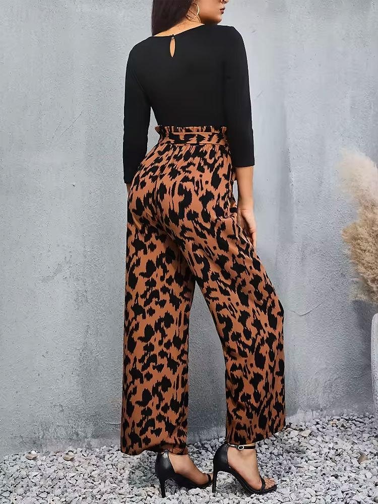 Femme Combinaison Mode Longue Graphic Imprimer Respirabilité Confortable Non Elastique Casual Quotidien Café Printemps & Automne Standard de 2025 ? $29.99 –P5