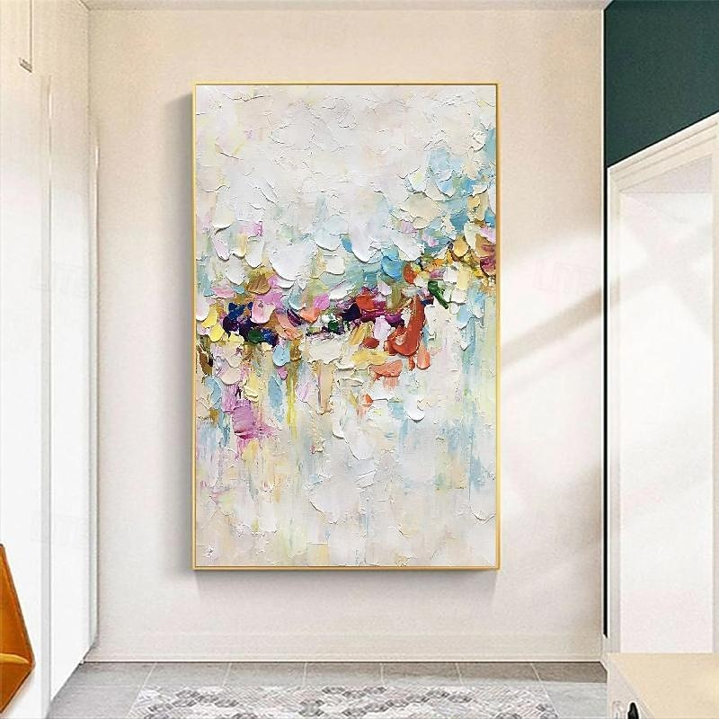 abstrakte bunte Gemälde auf Leinwand handgemachte reich strukturierte Acrylmalerei moderne Wandkunst handgemaltes Kunstwerk Ölgemälde für Wohnzimmer Büro Schlafzimmer Wanddekoration 2025 - $108.99 –P2