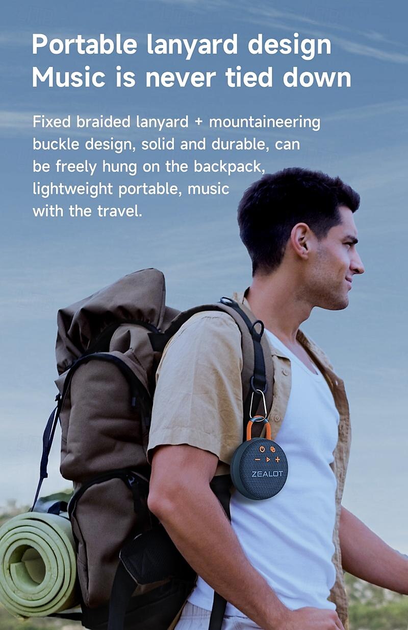 ZEALOT S77 Luidspreker voor buiten Bluetooth Speaker Bluetooth TF-kaart Voor buiten Waterbestendig Stereogeluid Spreker Voor PC Laptop Mobiele telefoon 2025 - $57.99 –P7