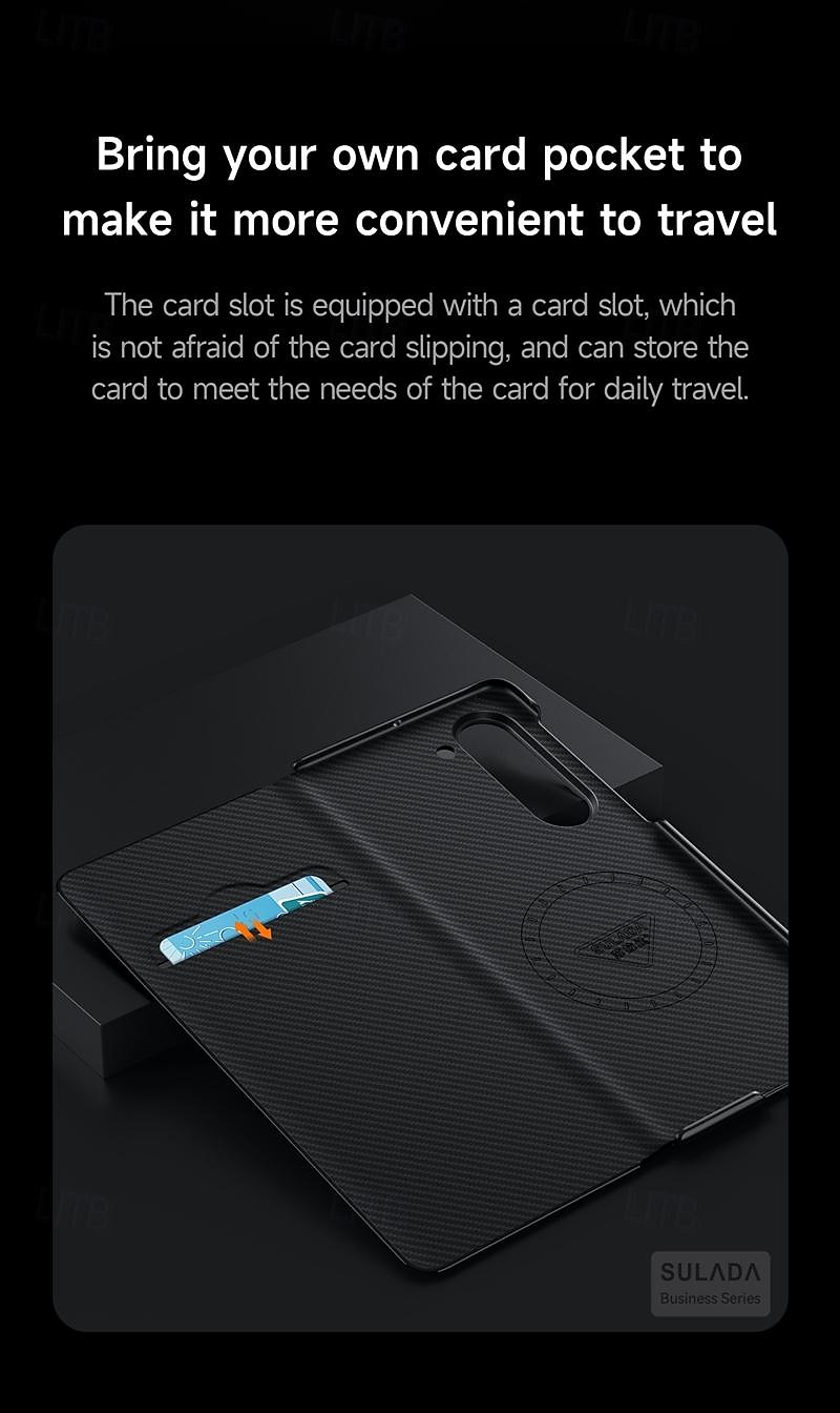 Phone Case For Samsung Galaxy Z Fold 6 Z Fold 5 Z Fold 4 Back Cover Magnetic Support Wireless Charging Card Slot PC 2025 - $30.99 –P6