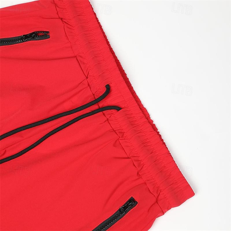 Homens calções atléticos Shorts de 3 polegadas Calções de treino Short curto Shorts de Corrida com forro de malha Bolso Com Zíper Design de cordão elástico Côr Sólida Respirável Secagem Rápida Curto de 2025 por $12.99 –P11