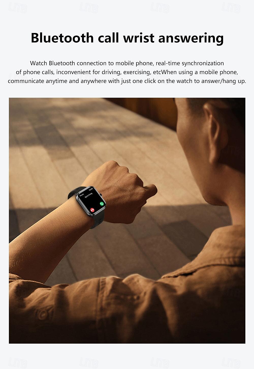 696 NX22 Smart Watch 1.78 inch Smartwatch Fitness Running Watch Bluetooth Pedometer Call Reminder Sleep Tracker Compatible with Android iOS Women Men GPS Hands-Free Calls Message Reminder IP 67 46mm 2025 - $76.99 –P8