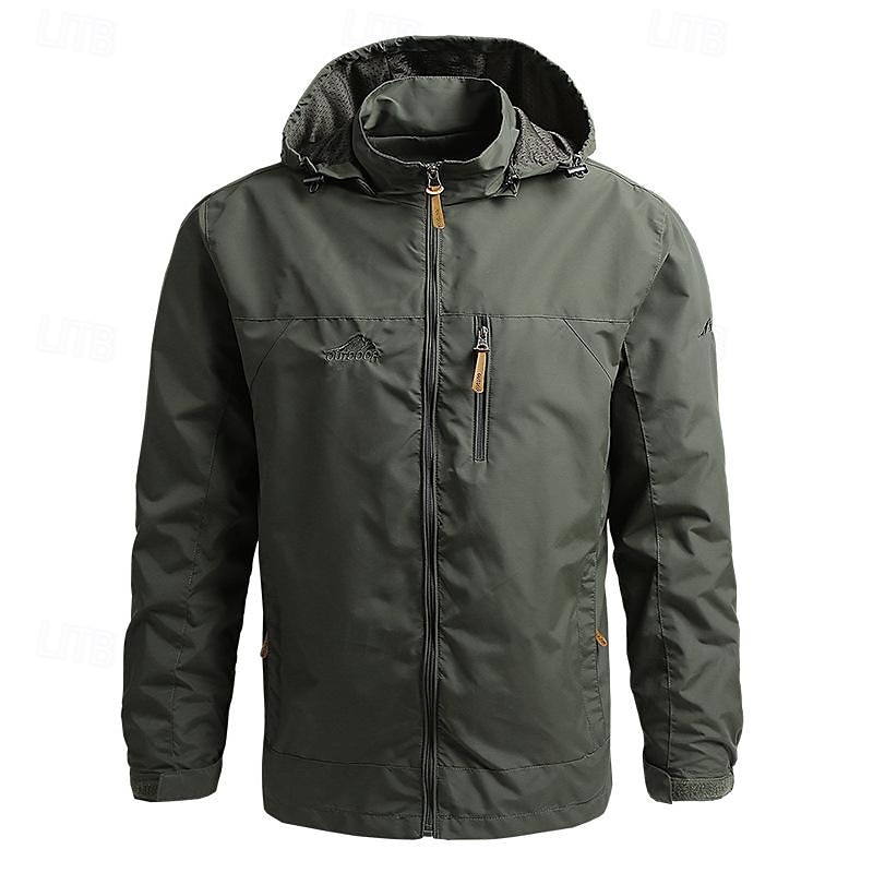 Per uomo Giacca Softshell Giubbino da escursione All'aperto Antivento Resistente all'acqua Felpa con cappuccio Giacca a vento Campeggio / Escursionismo / Speleologia Viaggi Nero Verde militare Cachi del 2025 a $31.99 –P5