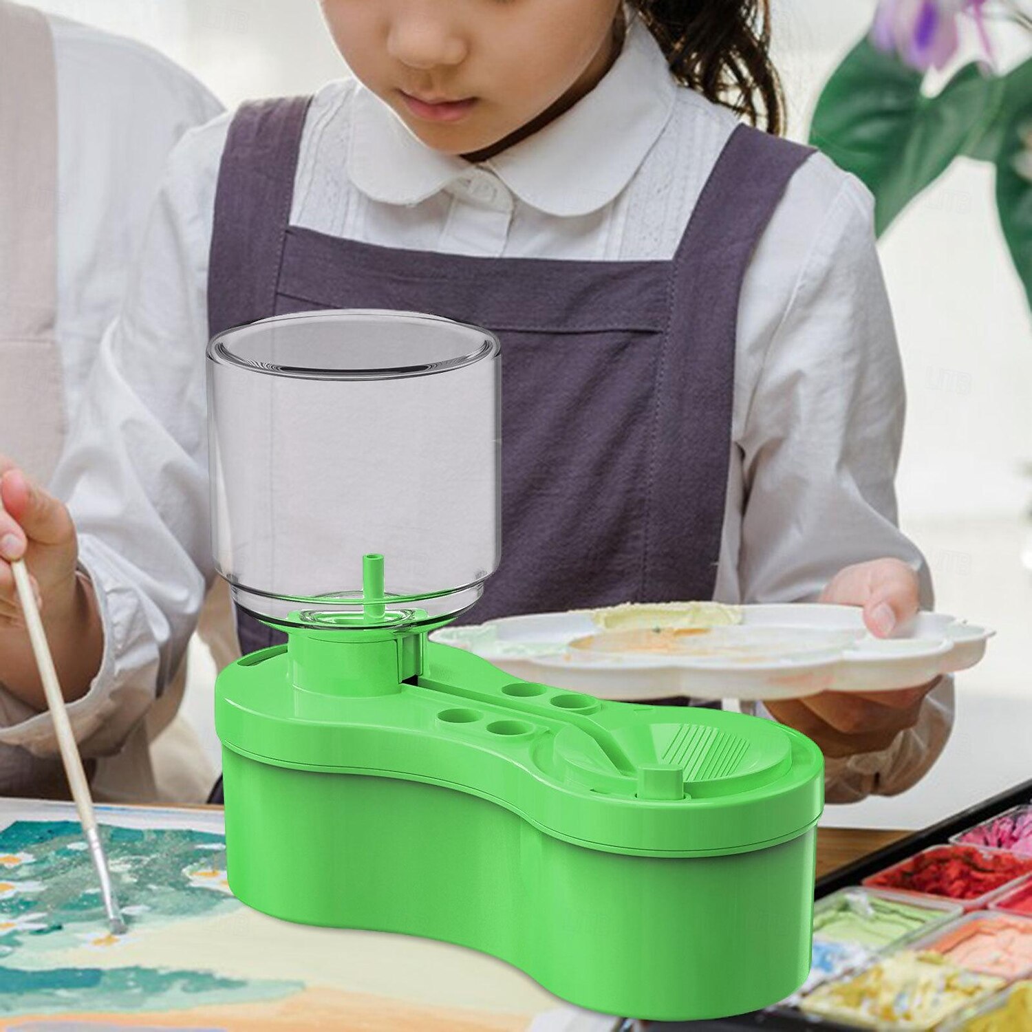 Detergente per pennelli set di pennelli sciacquatrice con scarico e portaspazzola set di pennelli per la circolazione dell'acqua detergente per sciacquatrice tazza forniture per pittura a base d'acqua del 2025 a $24.99 –P9