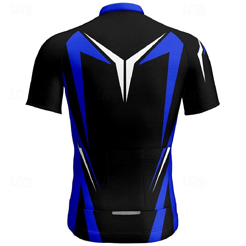 Homme Maillot Velo Cyclisme Manche Courte Cyclisme Tee-shirt Maillot Top avec 3 poches arrière VTT Vélo tout terrain Respirable Séchage rapide Jaune Rouge Bleu Bloc de couleur Des sports Vêtement de 2025 ? $24.79 –P2