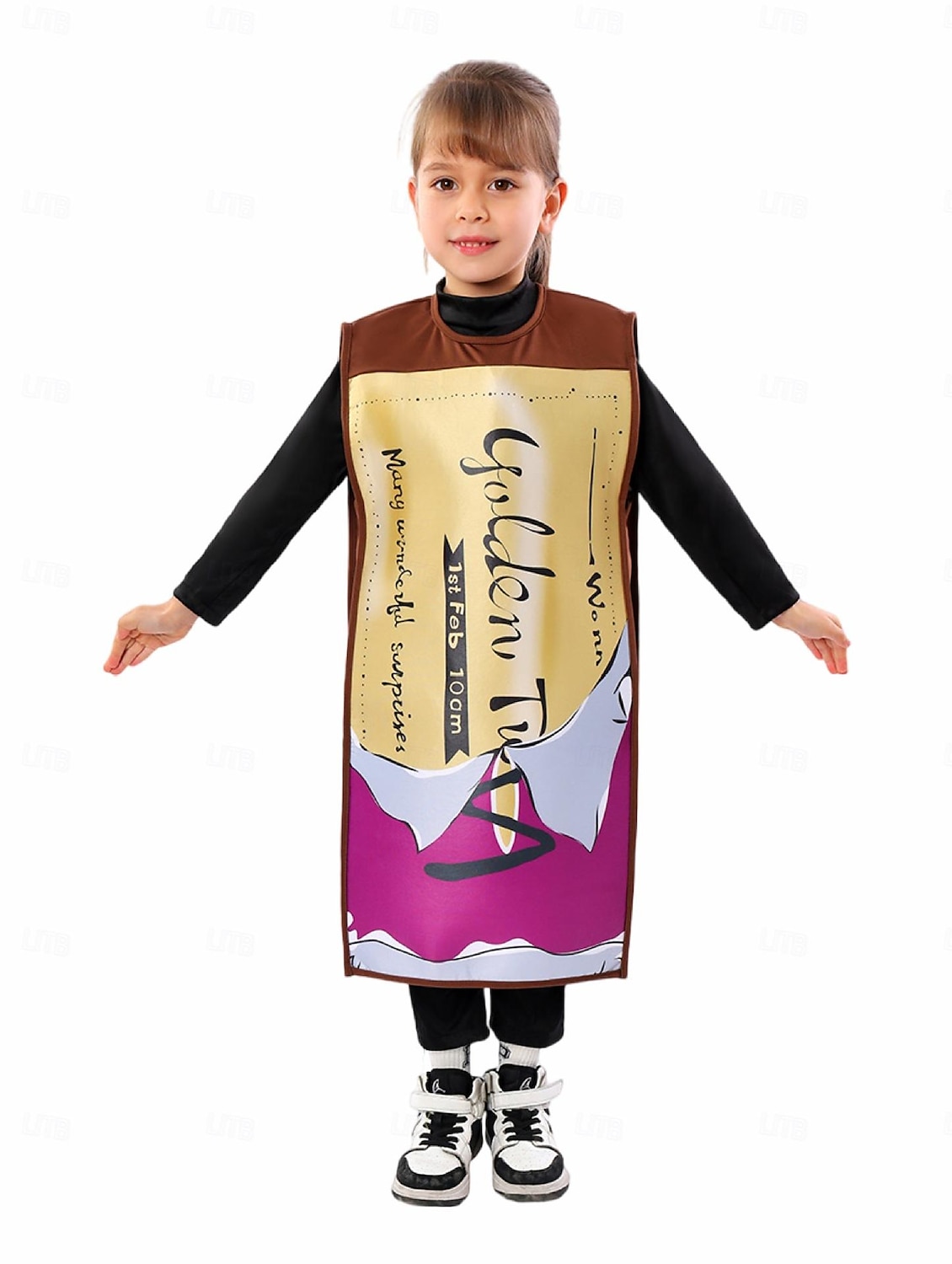 Karlík a továrna na čokoládu Wonka tabulka čokolády Cosplay kostým cosplay Filmové kostýmy for Chlapecké Dívčí Dětské Karneval Plesová maškaráda Večírek Plesová maškaráda 2025 - $32.99 –P2