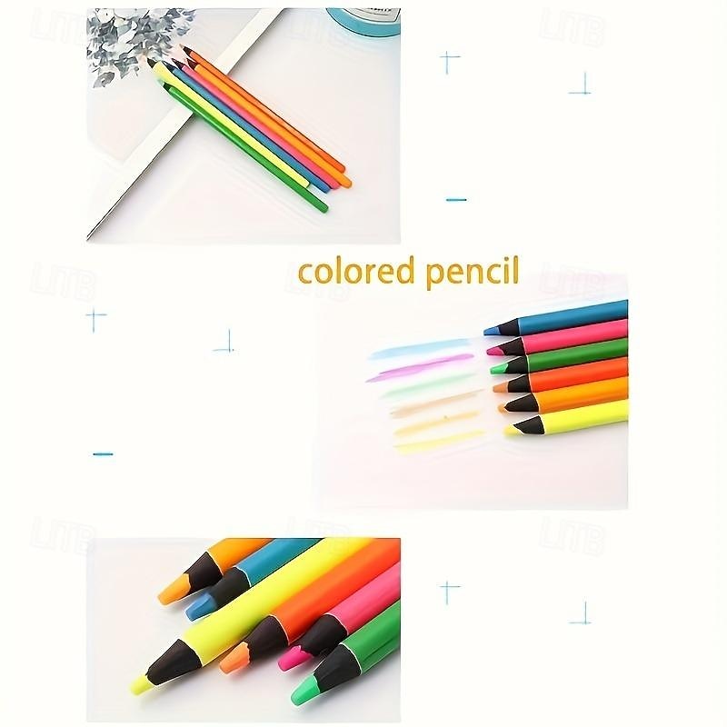 12/24 PCS Metallic Fluorescent Colored Pencils Wood Drawing Pencils Wooden Sketching Pencil Set Premium Non-toxic Art Pencils 2025 - $13.99 –P6
