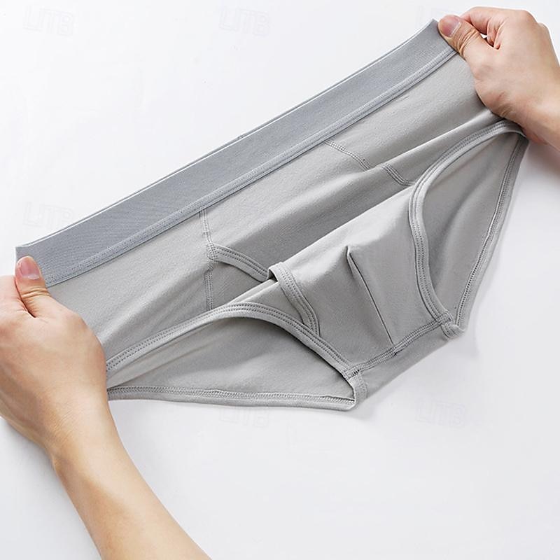 Herren 3 Pack Unterwäsche Boxer Boxer-Shorts Patchwork Hauptstadt Atmungsaktiv Weich Komfortabel Farbblock Mittlere Hüfthöhe Schwarz+Weiß+Grau Schwarz 2025 - $17.99 –P9