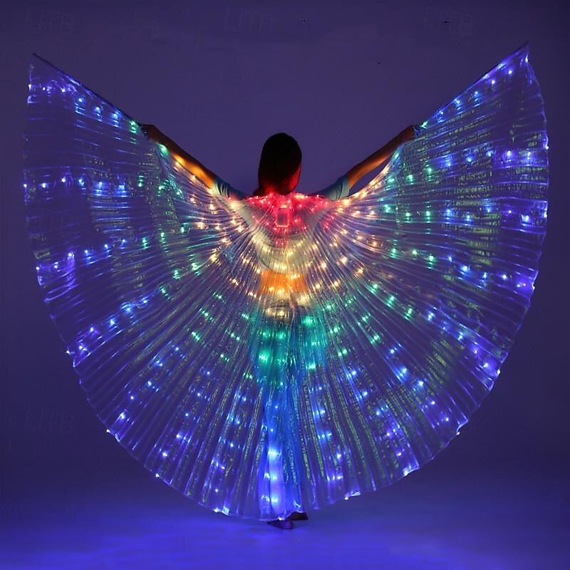 LED Wings Glow Angel Light Up Wings Belly Dance Costumes Wings LED Butterfly Wings for Adults Kids Glowing Light Up Costume Performance Clothing for Carnival 2025 - $39.99 –P3