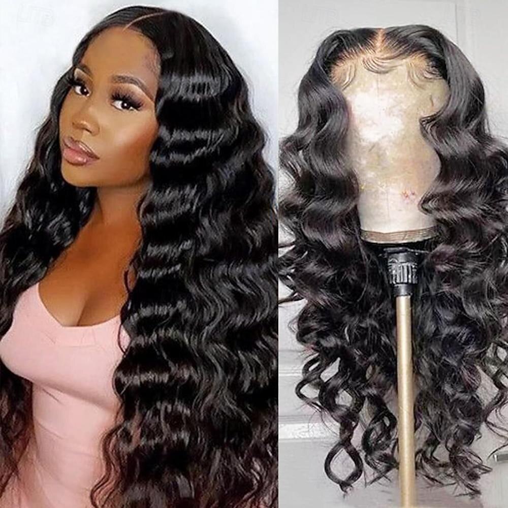 lidské vlasy předtrhané lidské vlasy 13x4 hd transparentní volné hluboké vlnění krajka přední paruky lidské vlasy pro černé ženy 150% hustota odbarvené uzly s dětskými vlásky 20 palců 2025 - $196.99 –P2