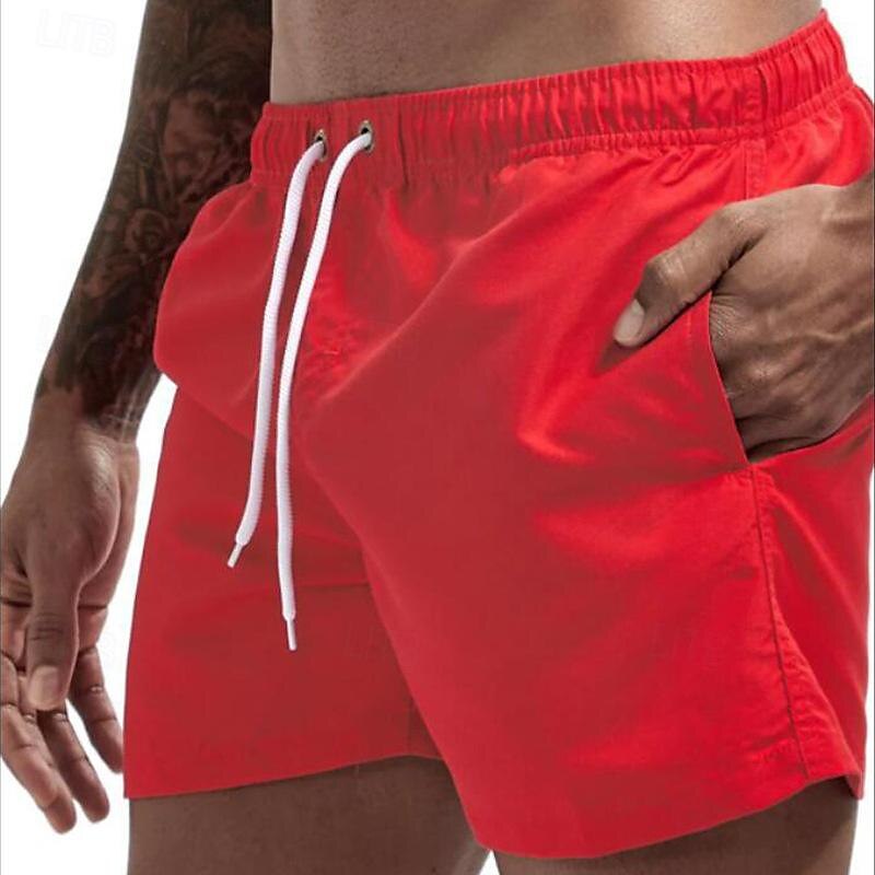 Men's Swim Trunks Swim Shorts Board Shorts Mesh Pocket Drawstring Elastic Waistband Shorts Outdoor Sports & Outdoor Athletic Breathable Quick Dry Soft Beach Workout Tailored Fit Sportswear Activewear 2025 - $12.99 –P11