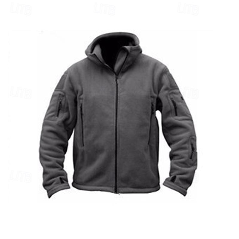Hombre Chaqueta de lana para senderismo Algodón Invierno Al aire libre Templado Suave Cómodo Chaqueta táctica cálida Chaqueta deportiva de forro polar con capucha Chaqueta de aventura de invierno 2025 - $27.99 –P3